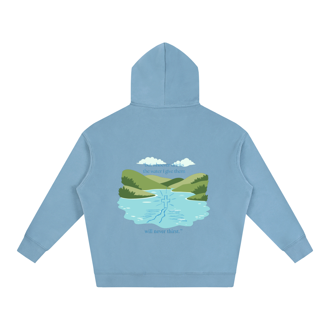 Oversize Water Fleeced Hoodie