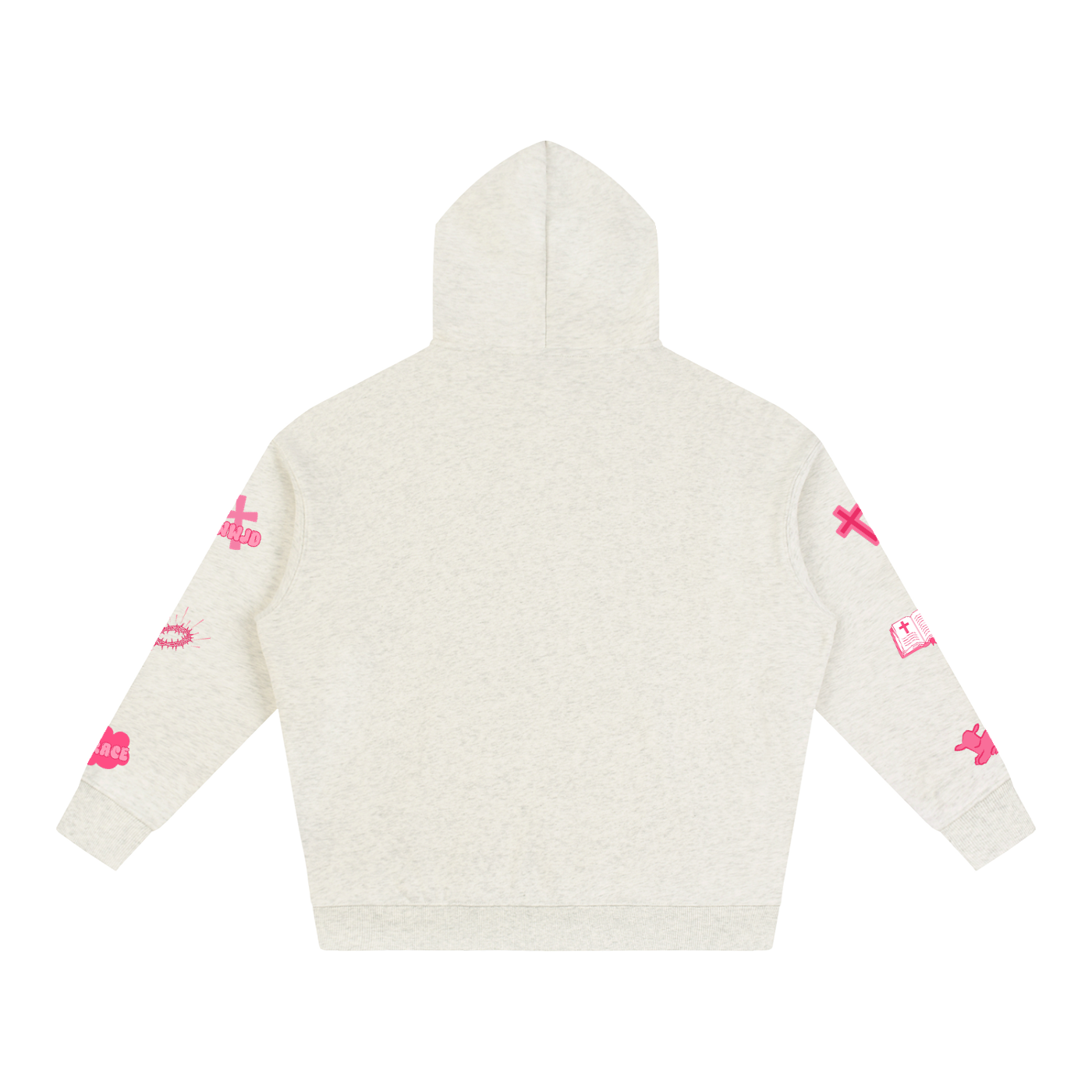 WSHD Pink Oversize Fleeced Hoodie
