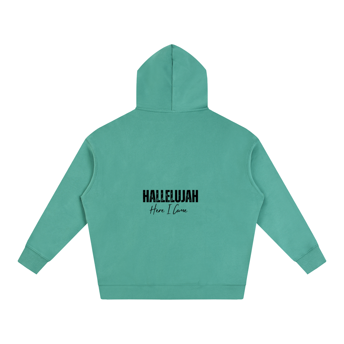 Green Oversize Fleeced Hoodie
