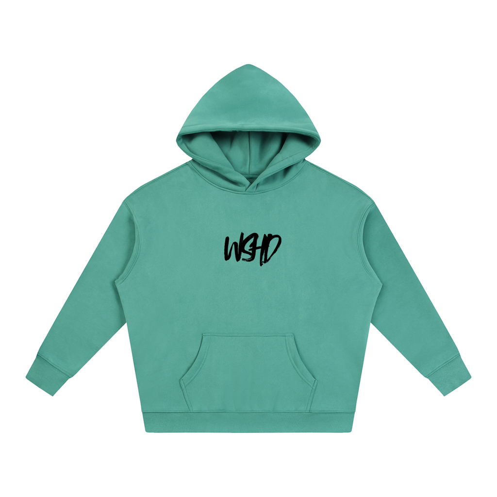Green Oversize Fleeced Hoodie