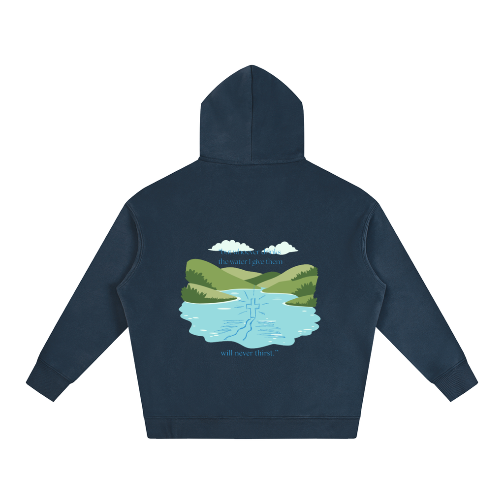 Oversize Water Fleeced Hoodie