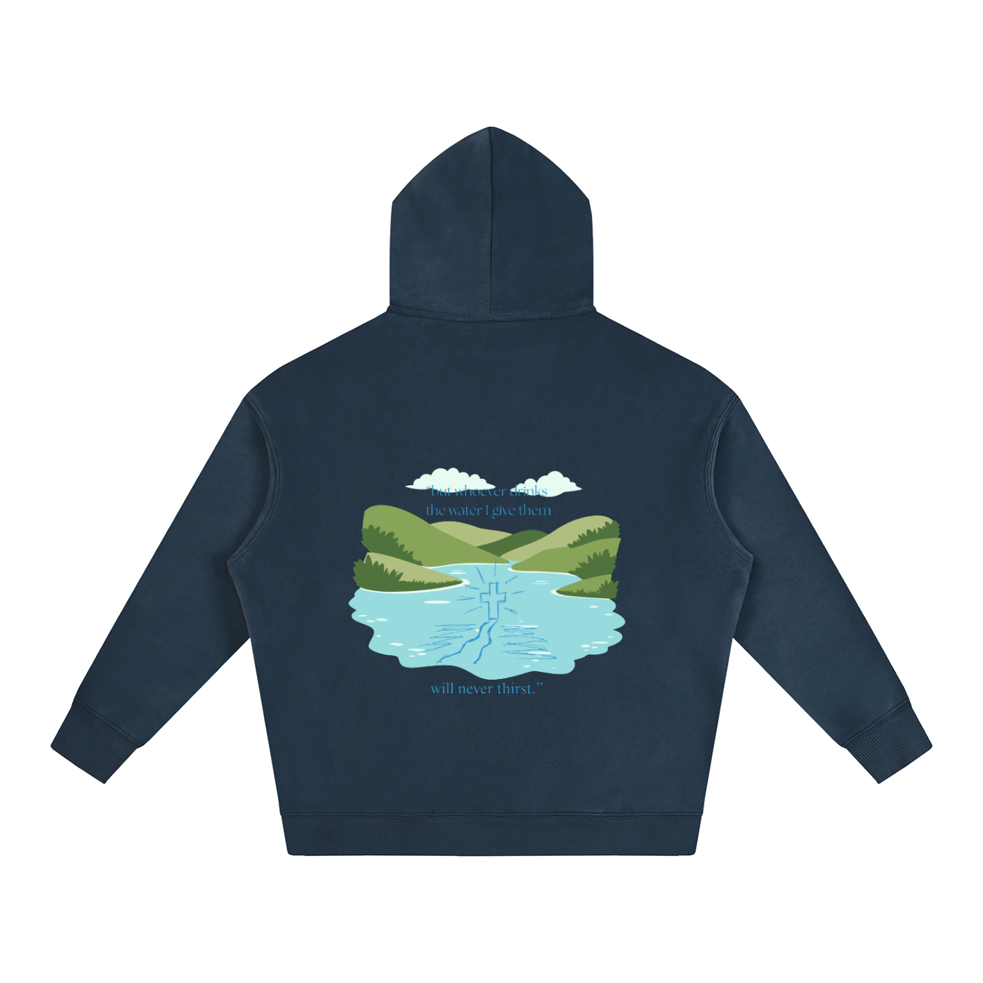 Oversize Water Fleeced Hoodie